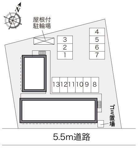 鍵(28004)の駐車配置図