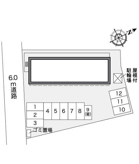 新港の森Ⅱ(27311)の駐車配置図