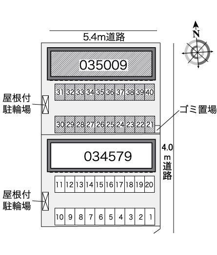好光Ⅱ(35009)の駐車配置図