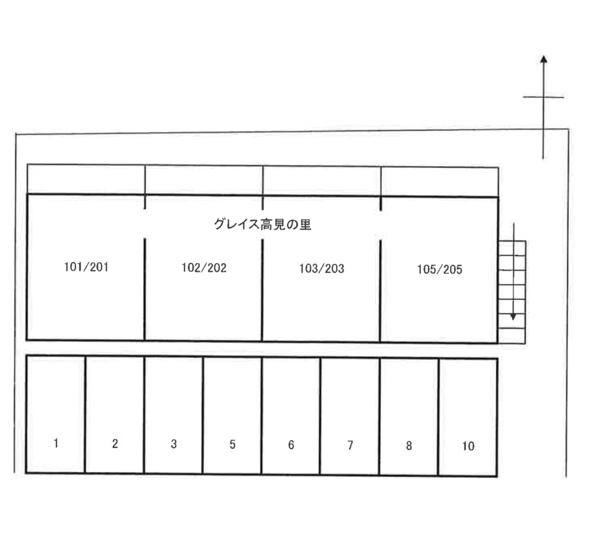 グレイス高見の里杉井の駐車配置図