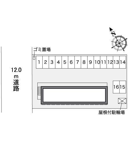 ギルビーＭ(38583)の駐車配置図