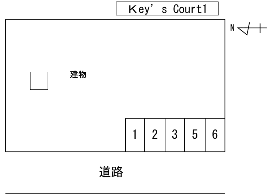 Ｋｅｙ’ｓ　Ｃｏｕｒｔ１の駐車配置図