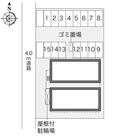 ハートフル(28073)の駐車配置図