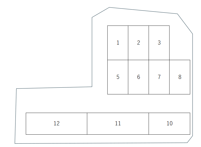 プランタン第2P．の駐車配置図