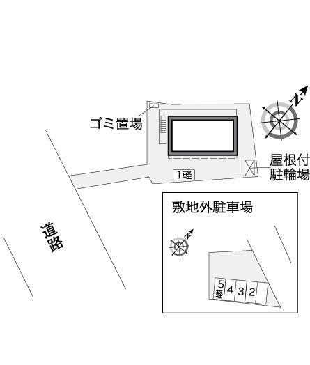 中村(36224)　敷地外駐車場の駐車配置図
