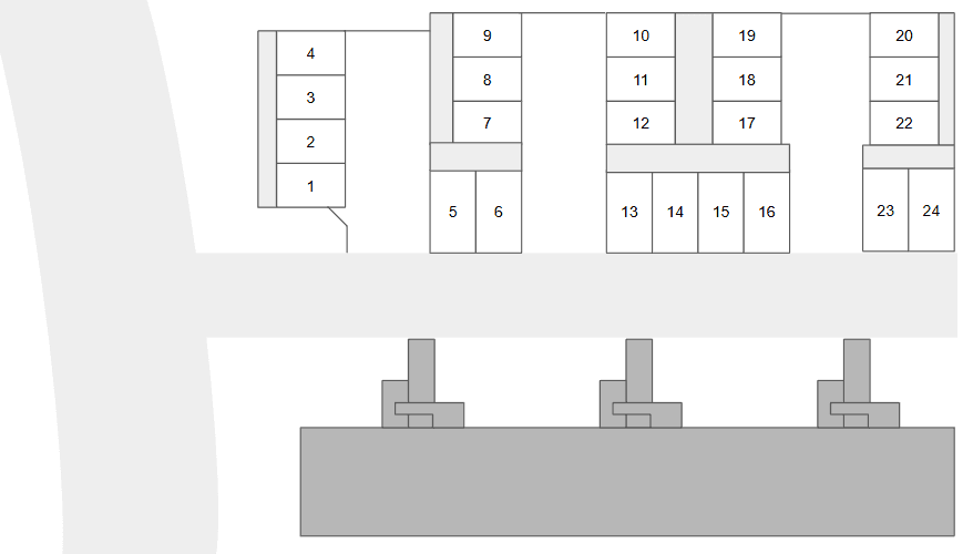 黒松_Ａ地区の駐車配置図