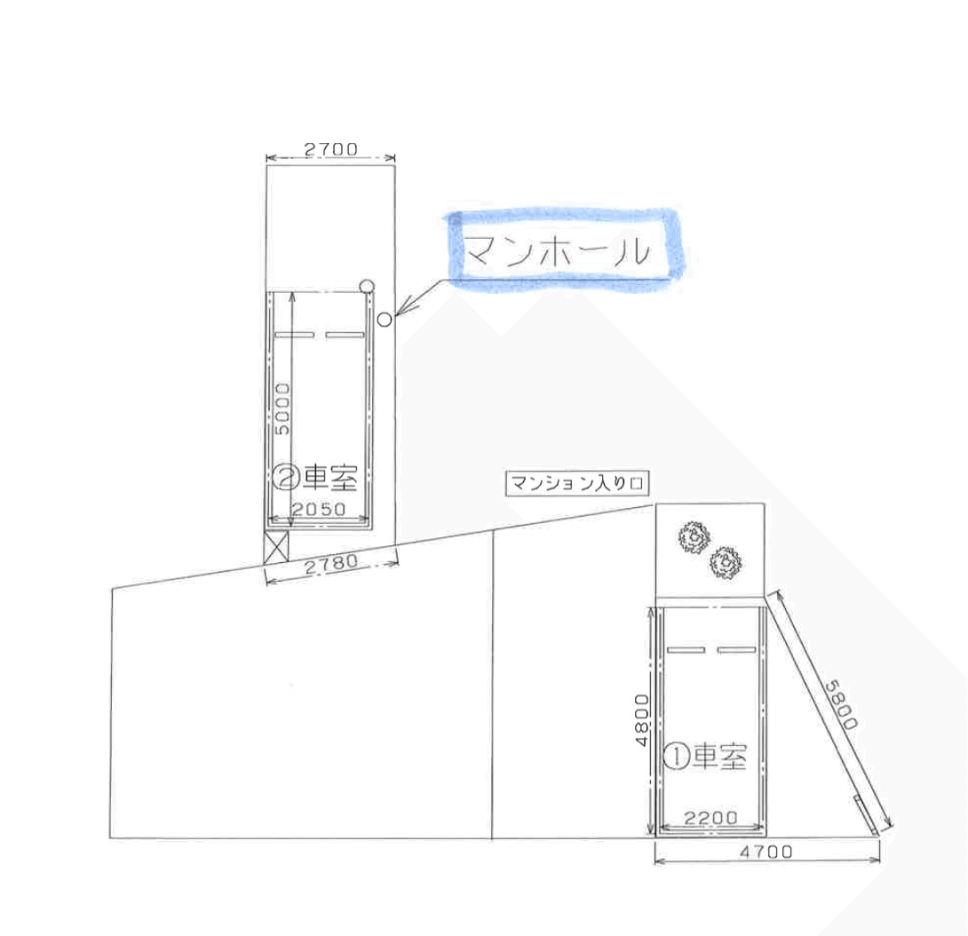 ラフィスタ押上駐車場の駐車配置図