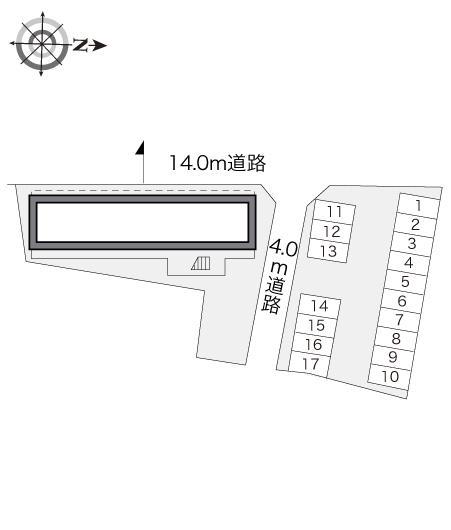 レジーナ(18095)の駐車配置図