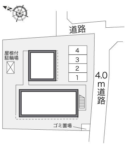 ひばりヒルズ(23551)の駐車配置図