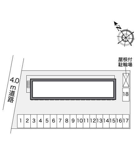 メープルコート(27163)の駐車配置図