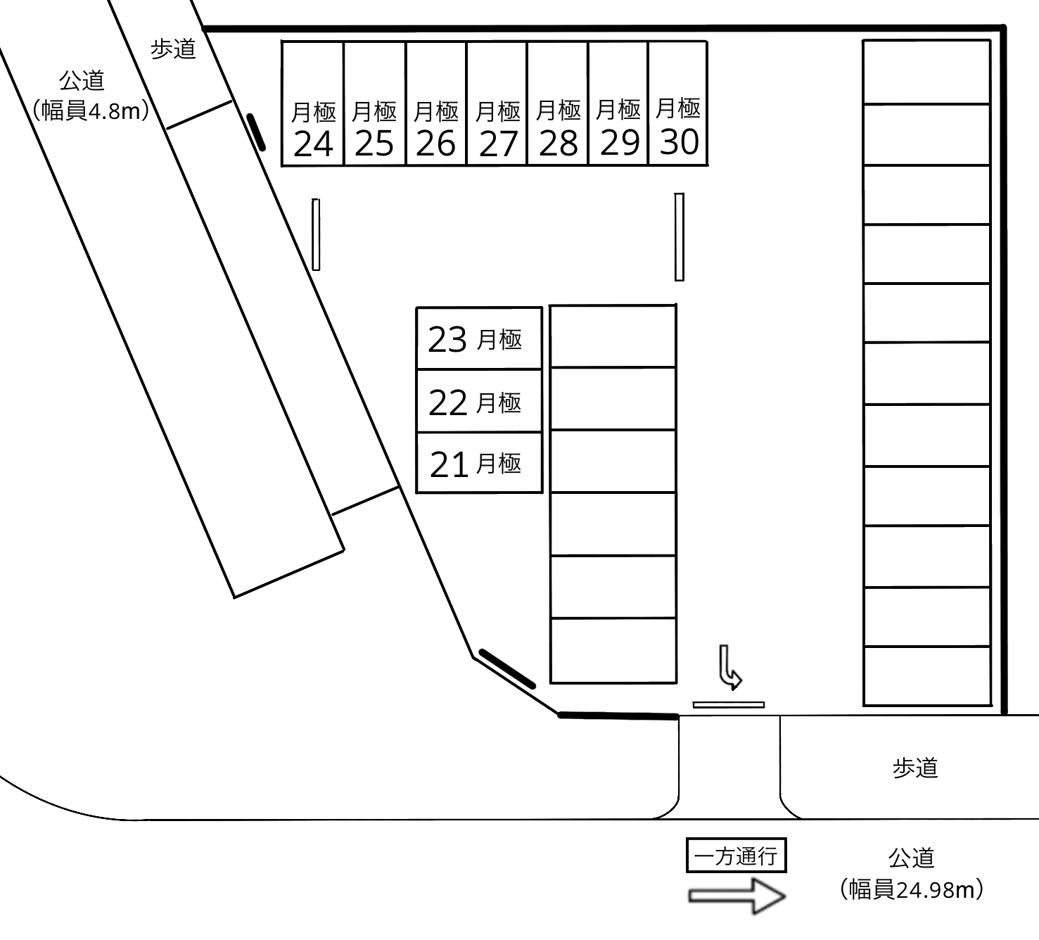 平針１丁目第２の駐車配置図