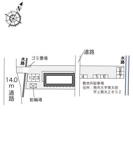 グリーンハーモニー(24557)　敷地外駐車場の駐車配置図