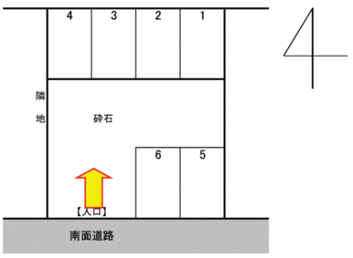 入野町　ＫI１　駐車場の駐車配置図