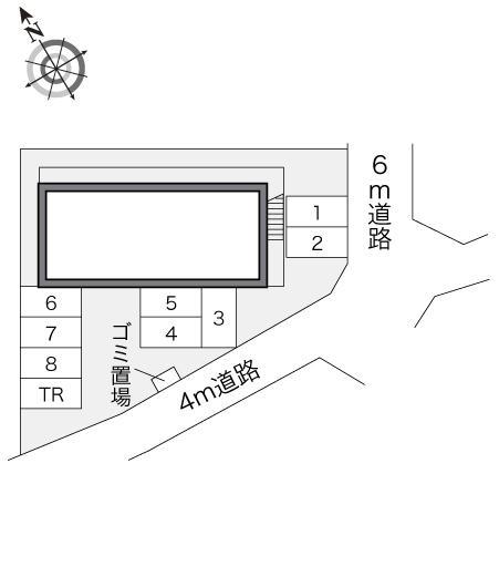 セカンド・ボヌールＴ(12764)の駐車配置図