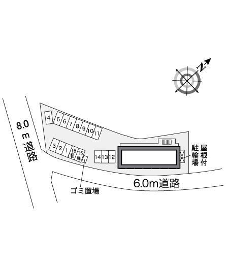 天神(27449)の駐車配置図