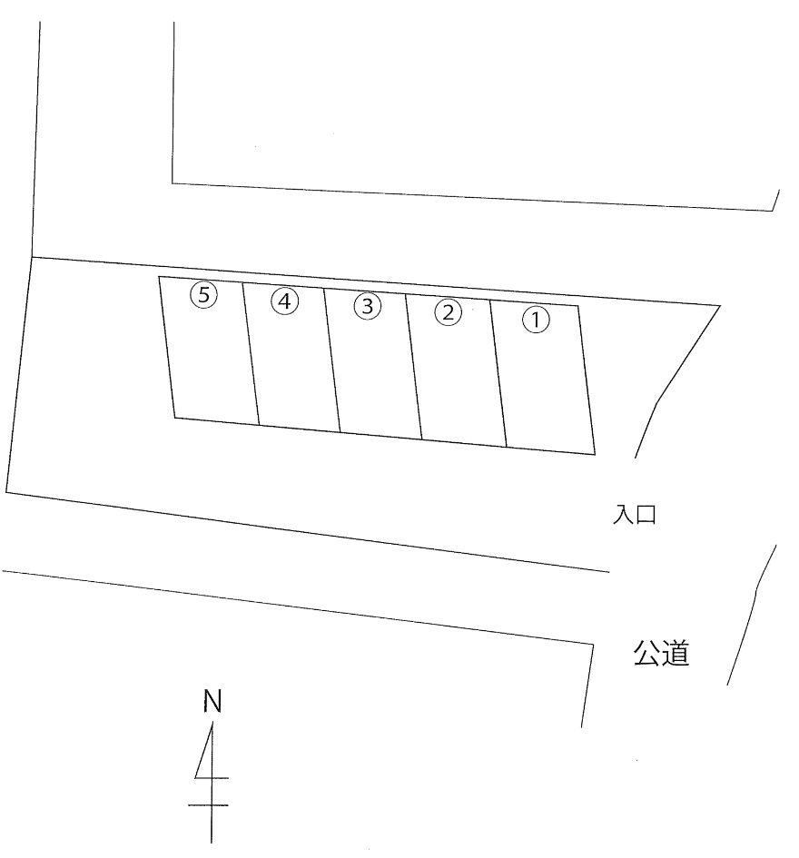 松本第２駐車場の駐車配置図