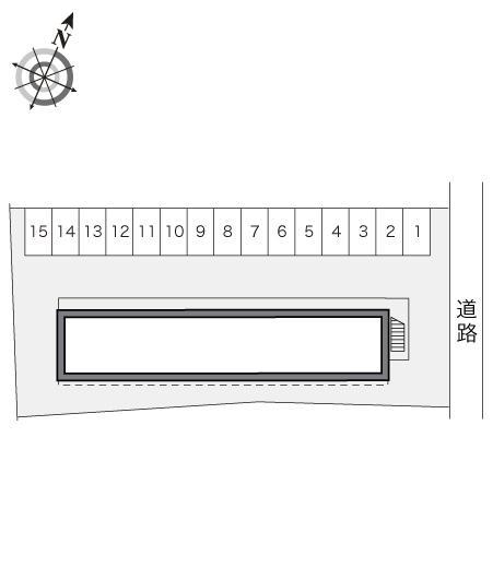 向陽(18290)の駐車配置図