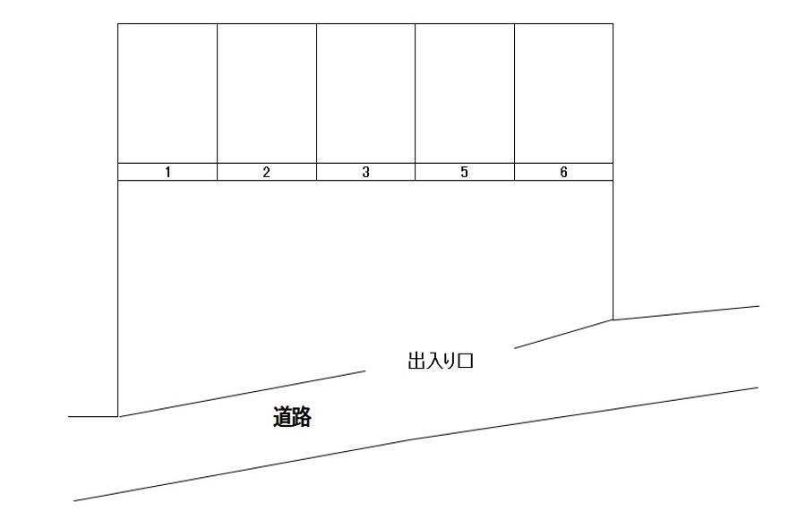 シマヌキ駐車場の駐車配置図