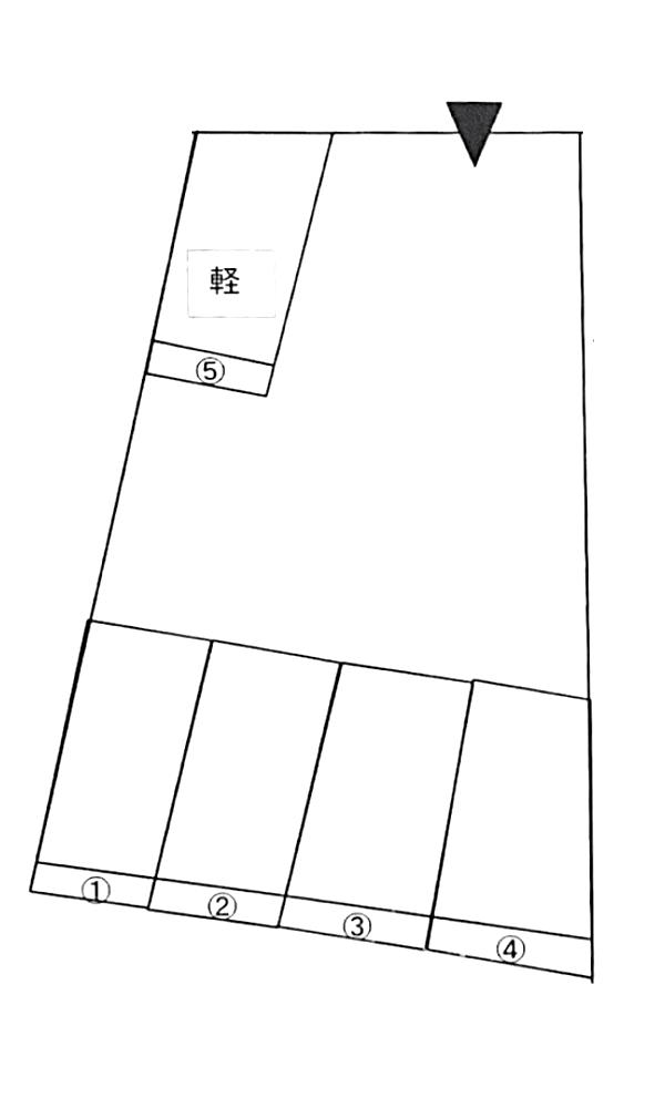 福田１－２３パーキングの駐車配置図