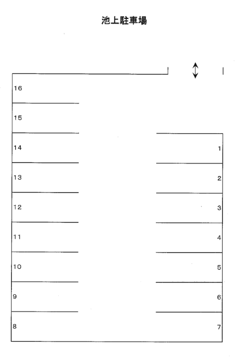 池上駐車場の駐車配置図