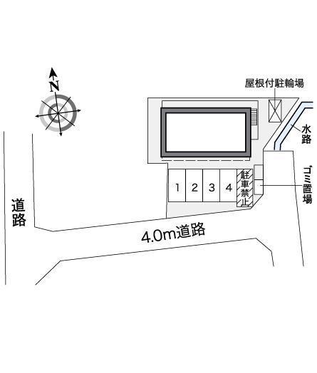 エトワール津田西町(36295)の駐車配置図