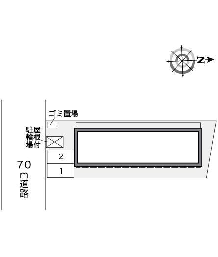 ヴィラ中村公園(27608)の駐車配置図
