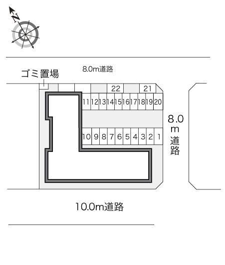 プレミール(21086)の駐車配置図