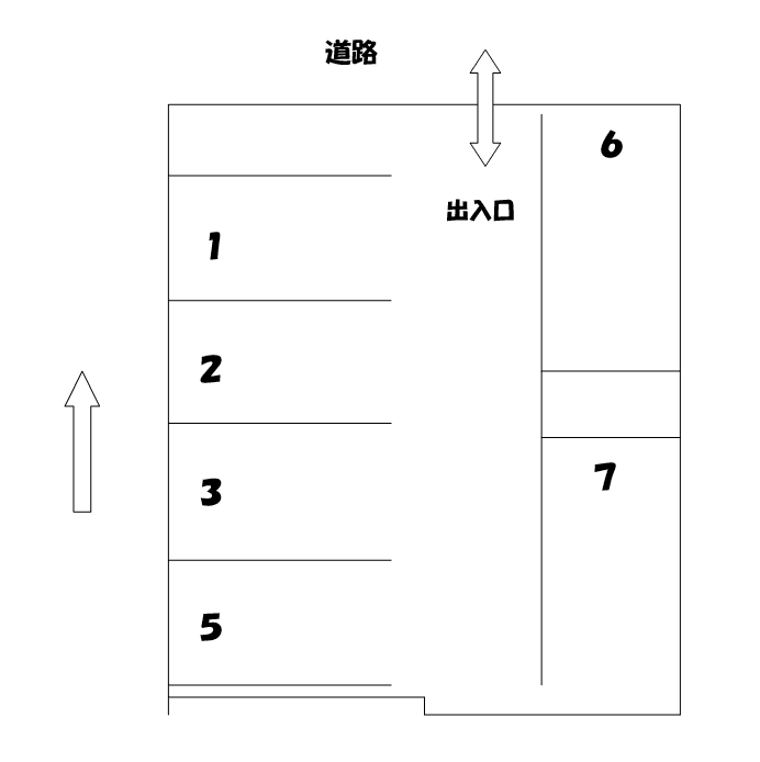 浜９６３パーキングの駐車配置図
