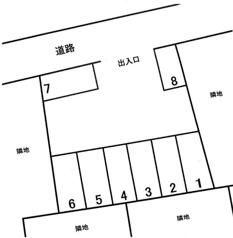 祇園駐車場の駐車配置図
