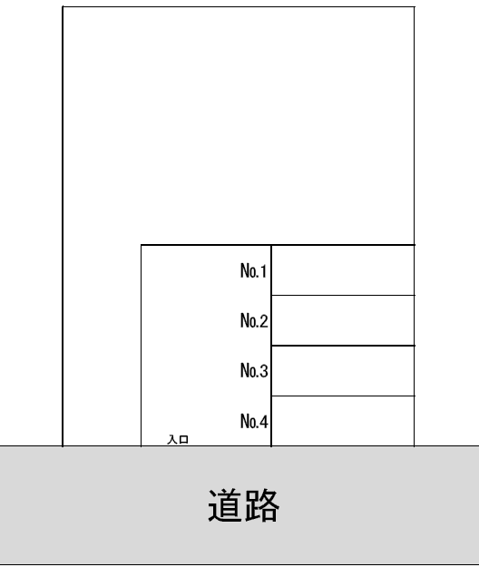 湘南台6丁目駐車場の駐車配置図