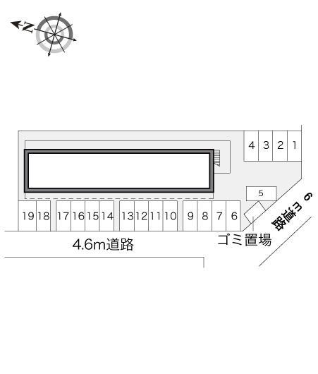 ＧｒｅｅｎＣｏｕｒｔ(14712)の駐車配置図