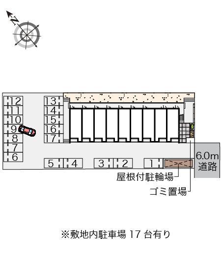 クレイノアクア(58704)の駐車配置図