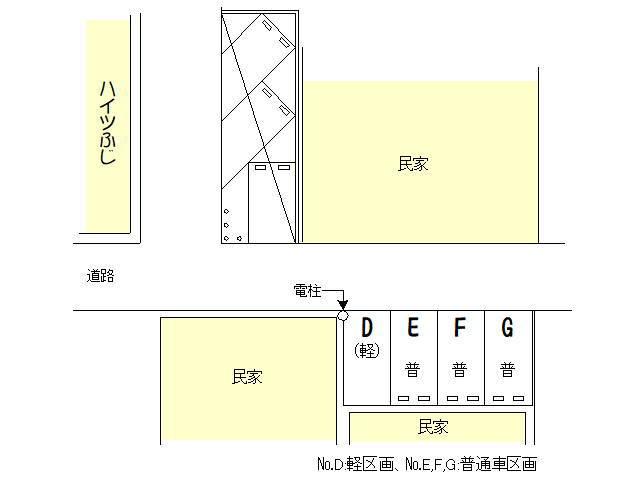 新田町中山駐車場２の駐車配置図