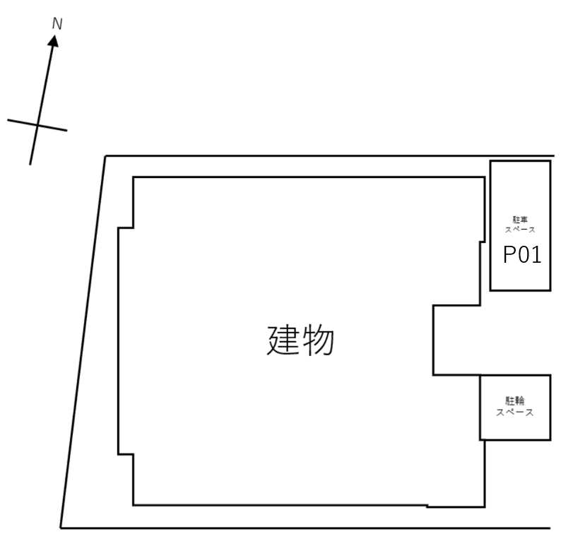 CB今羽ﾗｳﾞｨｰﾀの駐車配置図