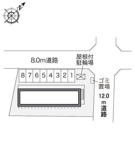 柾里(34513)の駐車配置図