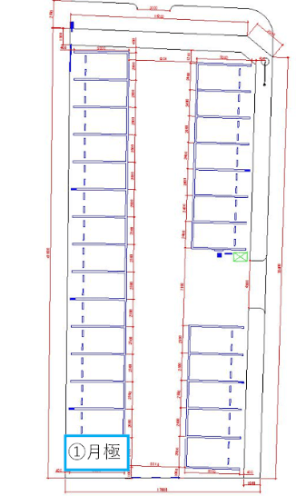 垂井駅南口の駐車配置図