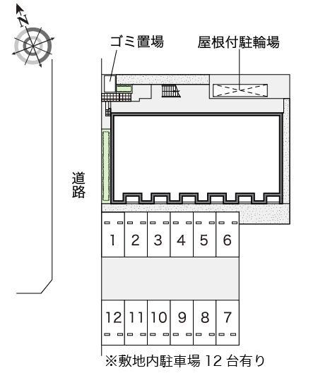 ボンジュールⅤ(52566)の駐車配置図
