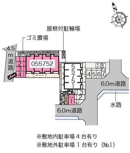 クレイノ姫路玉手Ⅱ(55752)の駐車配置図