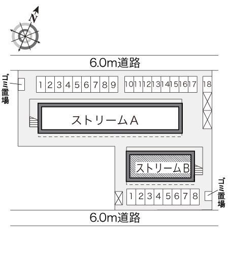 ストリームＢ(24061)の駐車配置図