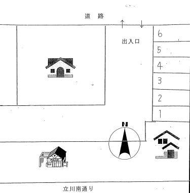 富士商産東有料駐車場の駐車配置図
