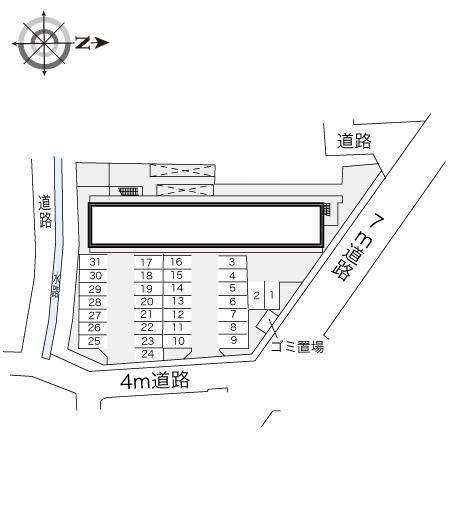 グラン　ビュイッソン(17166)の駐車配置図