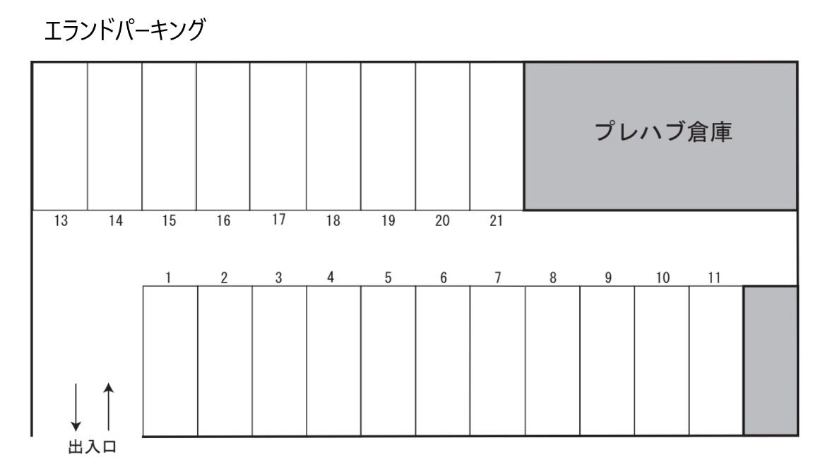 エランドパーキングの駐車配置図