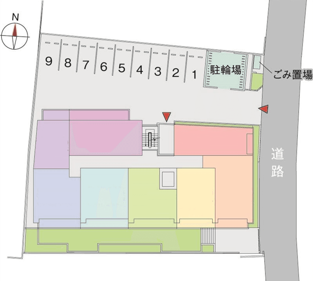 TRSの駐車配置図