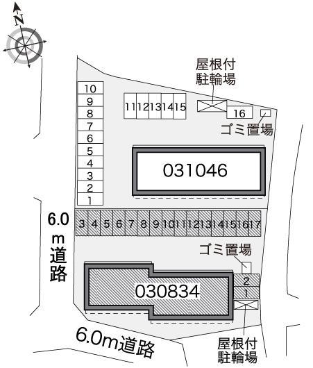 烏帽子１(30834)の駐車配置図