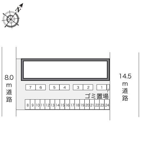 クレール(22153)の駐車配置図