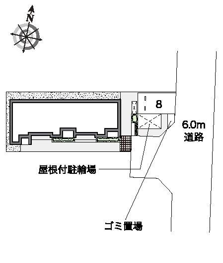 クレストタウンＧ(52918)の駐車配置図