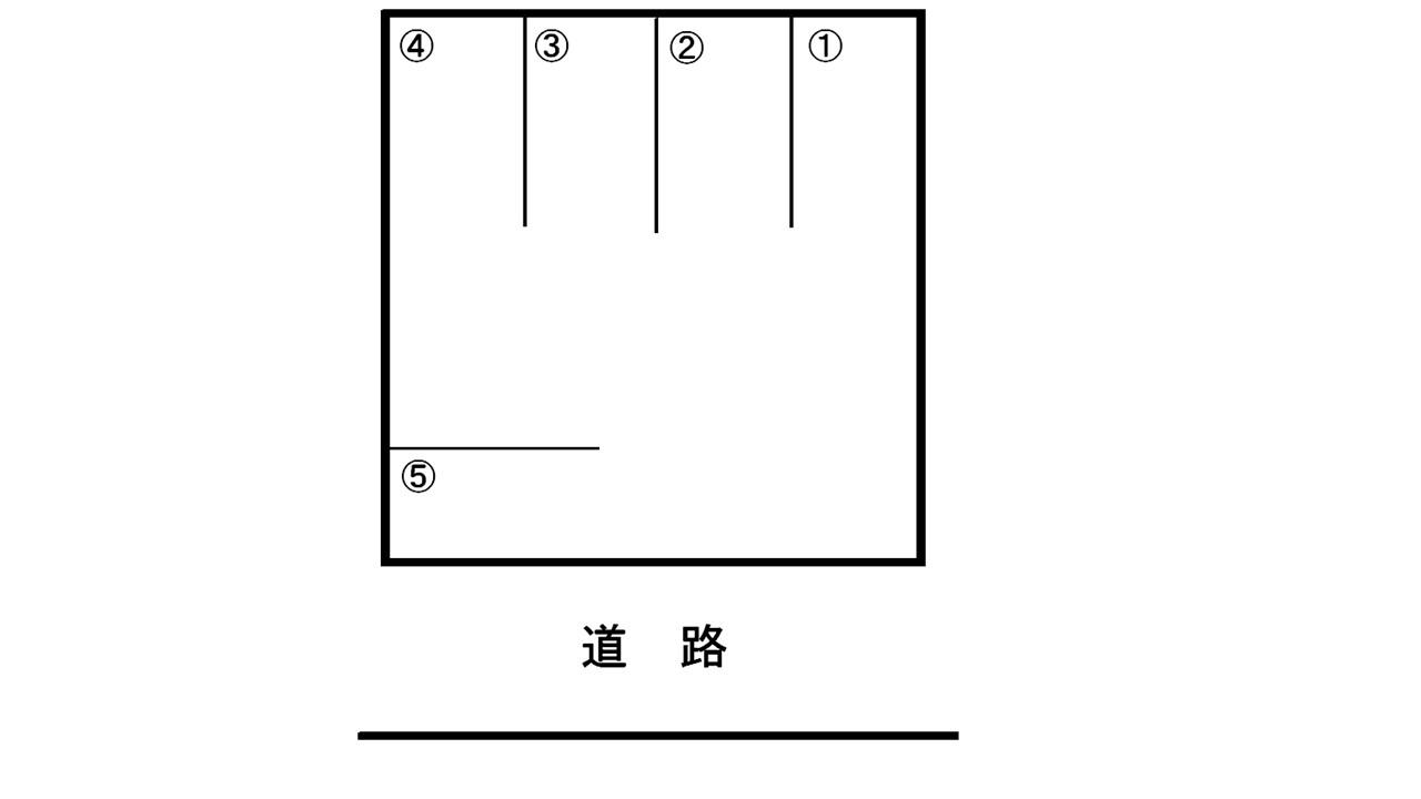 山口駐車場の駐車配置図