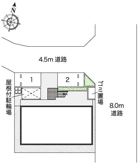 ＧＬＯＲＹ湘南(43381)の駐車配置図