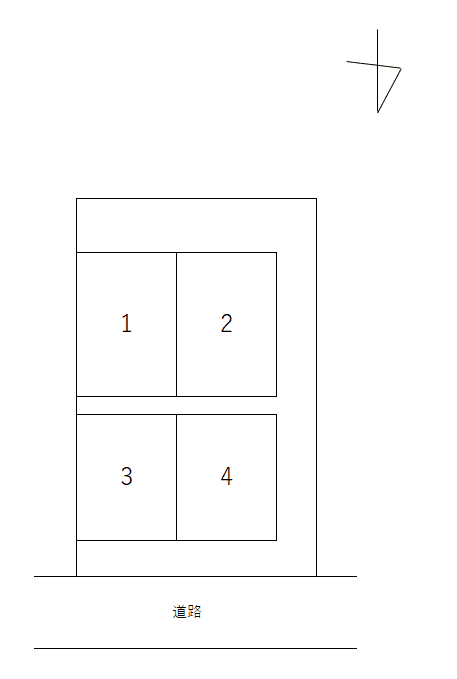 安東2丁目駐車場の駐車配置図