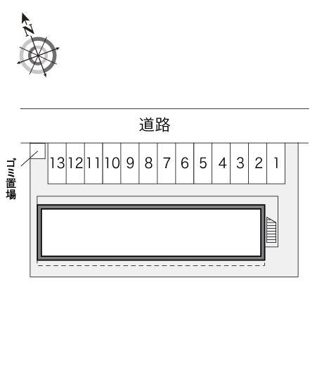 クレスト(20985)の駐車配置図